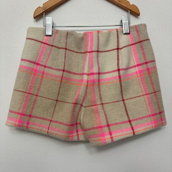 Gap Kids Plaid Holiday Wool Blend Shorts size 12 - Picture 3 of 5